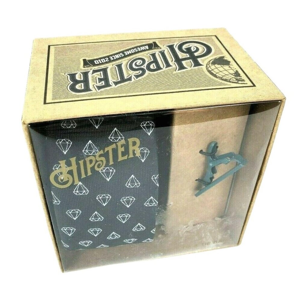 Hipster Tie Diamond Print Skinny Necktie Gift Set Tie Bar Box Men Menswear MSRP